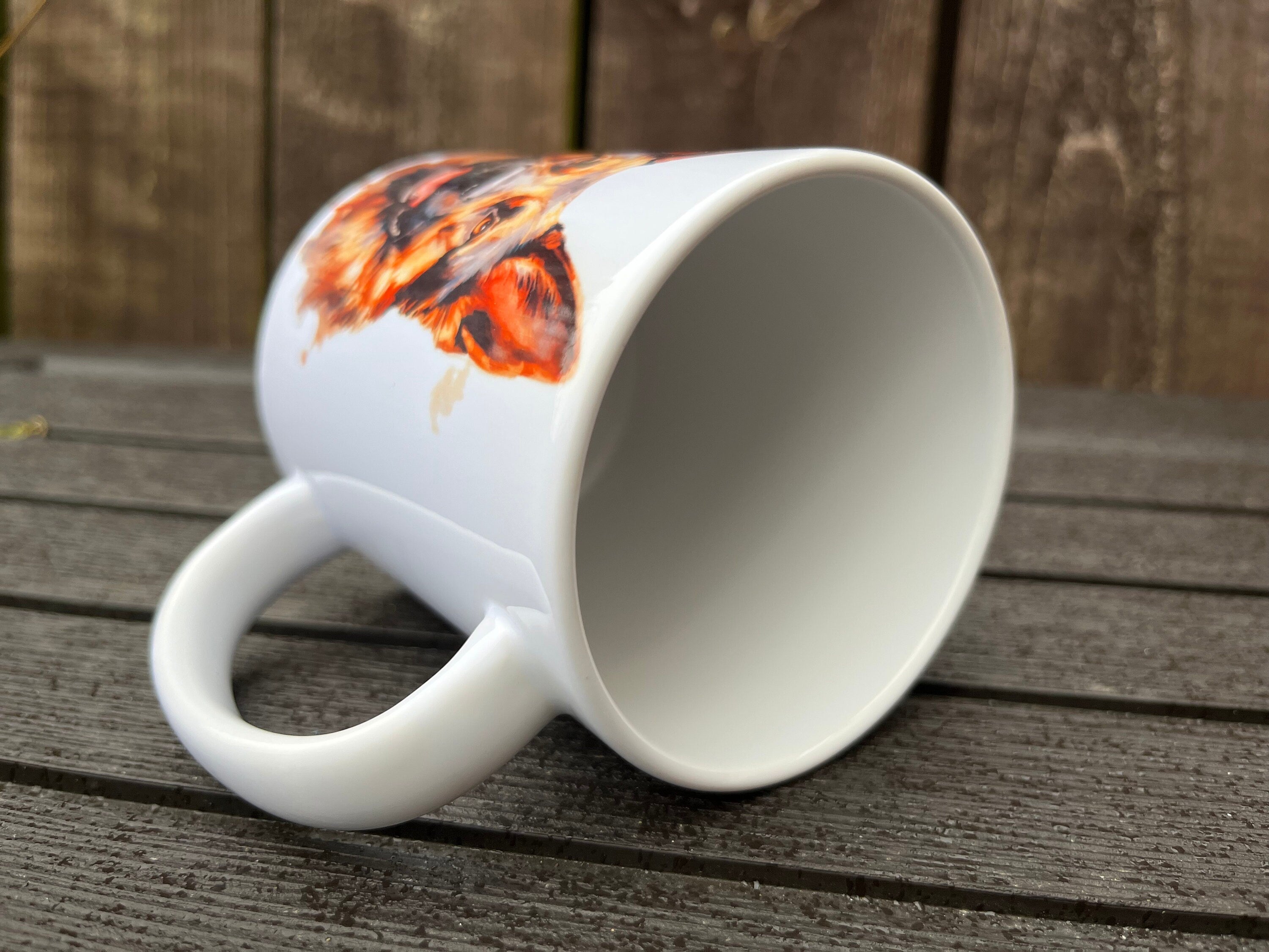 German Shepherd Mug: Watercolor Dog Lover Gift with Gift Box