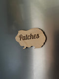 Personalised Guinea Pig Magnet – Custom Engraved Name Fridge Magnet – Cute Pet Lover Gift
