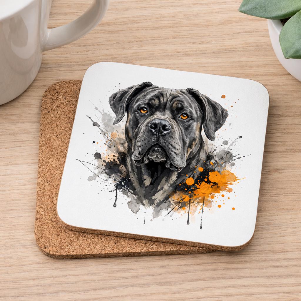 Cane Corso Mug and Coaster  | Dog Lover Gift | 11oz Ceramic Coffee Mug | Mastiff Dog Art Mug | Gift for Dog Mum | Pet Portrait Style Mug UK