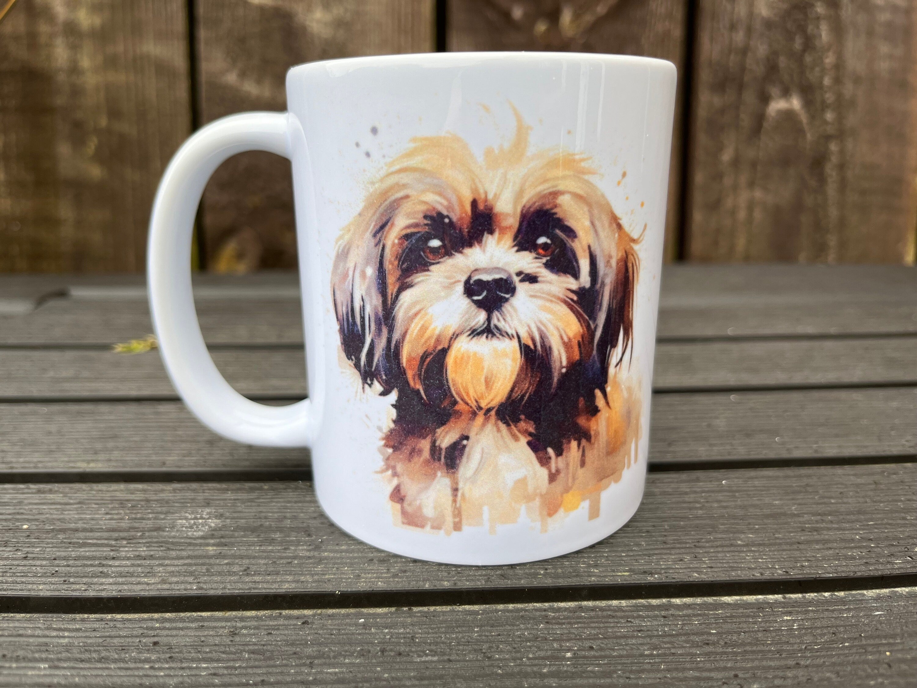 Shih Tzu Water Colour Design Mug With Gift Box