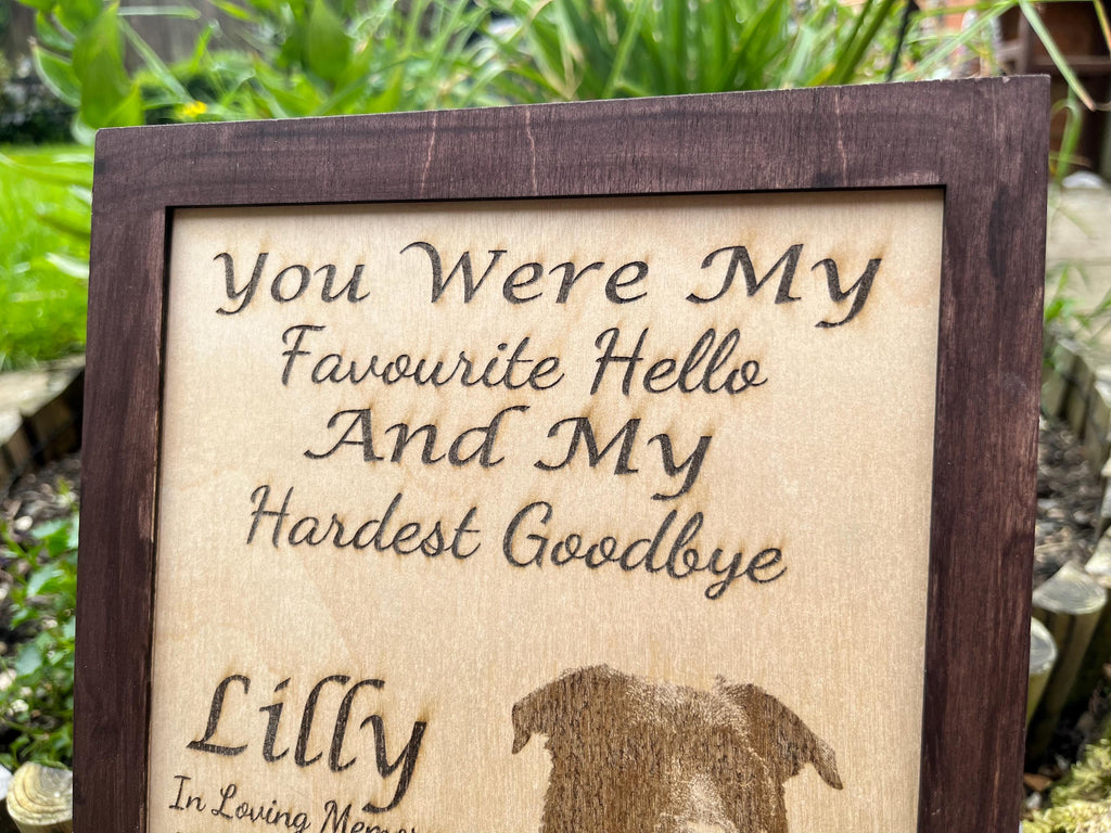 Custom Dog Memorial Collar Holder: Wooden Pet Keepsake Display
