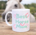 Best Horse Mum Mug Gift | Equestrian Mug | Horse Lover Gift for Her | Pony Mum Cup | Riding Gift | Stable Yard Tea Coffee Mug | Birthday Chr