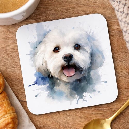 Bichon Frise Mug and Coaster Gift Set, Dog Lover Mug, Cute Dog Mum Coffee Cup UK, Bichon Owner Gift Idea, Pet Lover Tea Mug with Gift Box