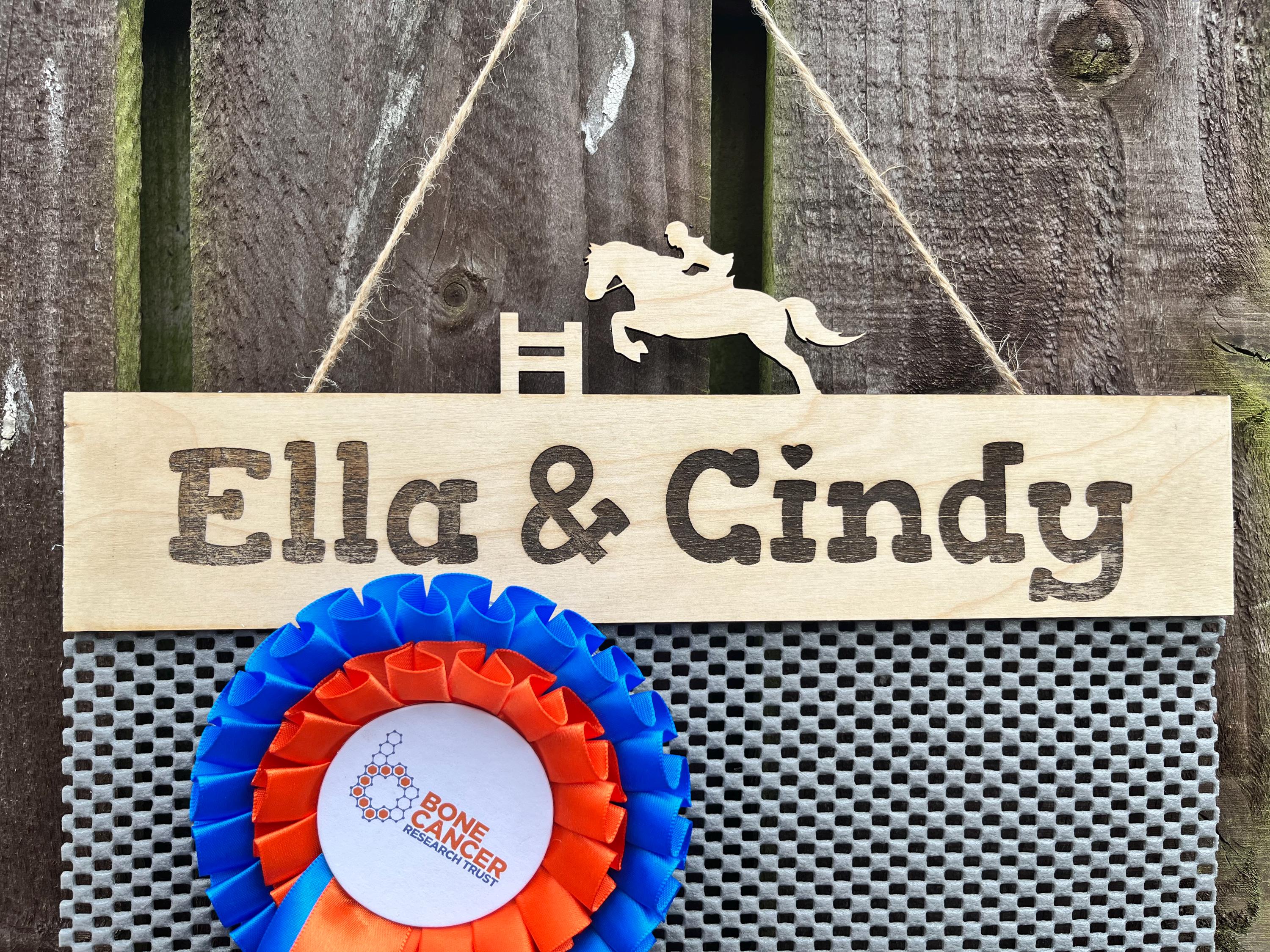 Horse Rosette Holder Personalised | Equestrian Rosette Display | Custom Rosette Hanger | Horse Show | Gift for Horse Owner | Handmade | UK