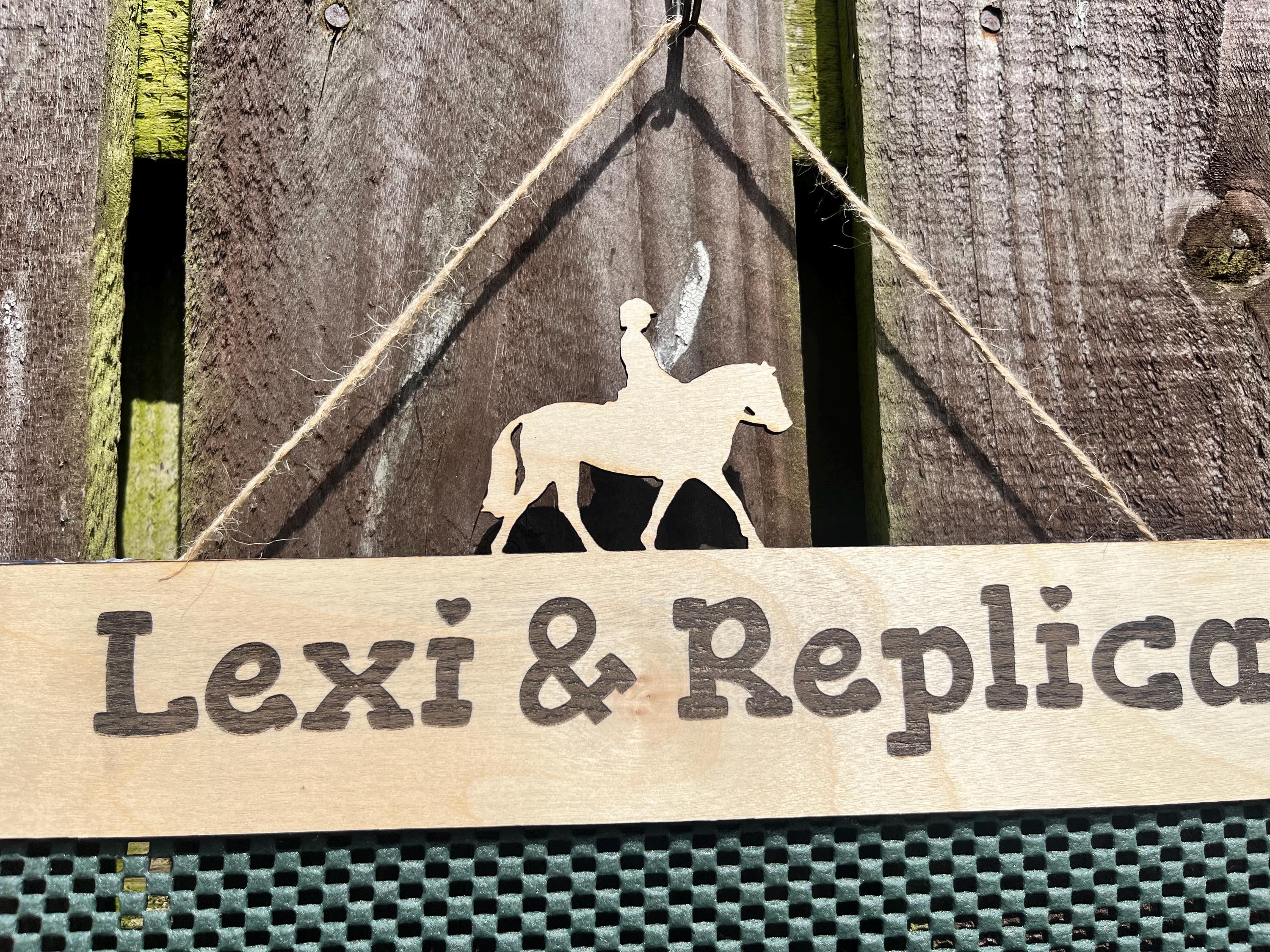 Horse Rosette Holder Personalised | Equestrian Rosette Display | Custom Rosette Hanger | Horse Show | Gift for Horse Owner | Handmade | UK