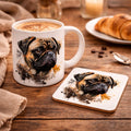 Personalised Pug Mug & Coaster Set | Dog Lover Gift | Cute Pug Coffee Cup | Custom Pet Mug | Pug Owner Gift | Made in UK