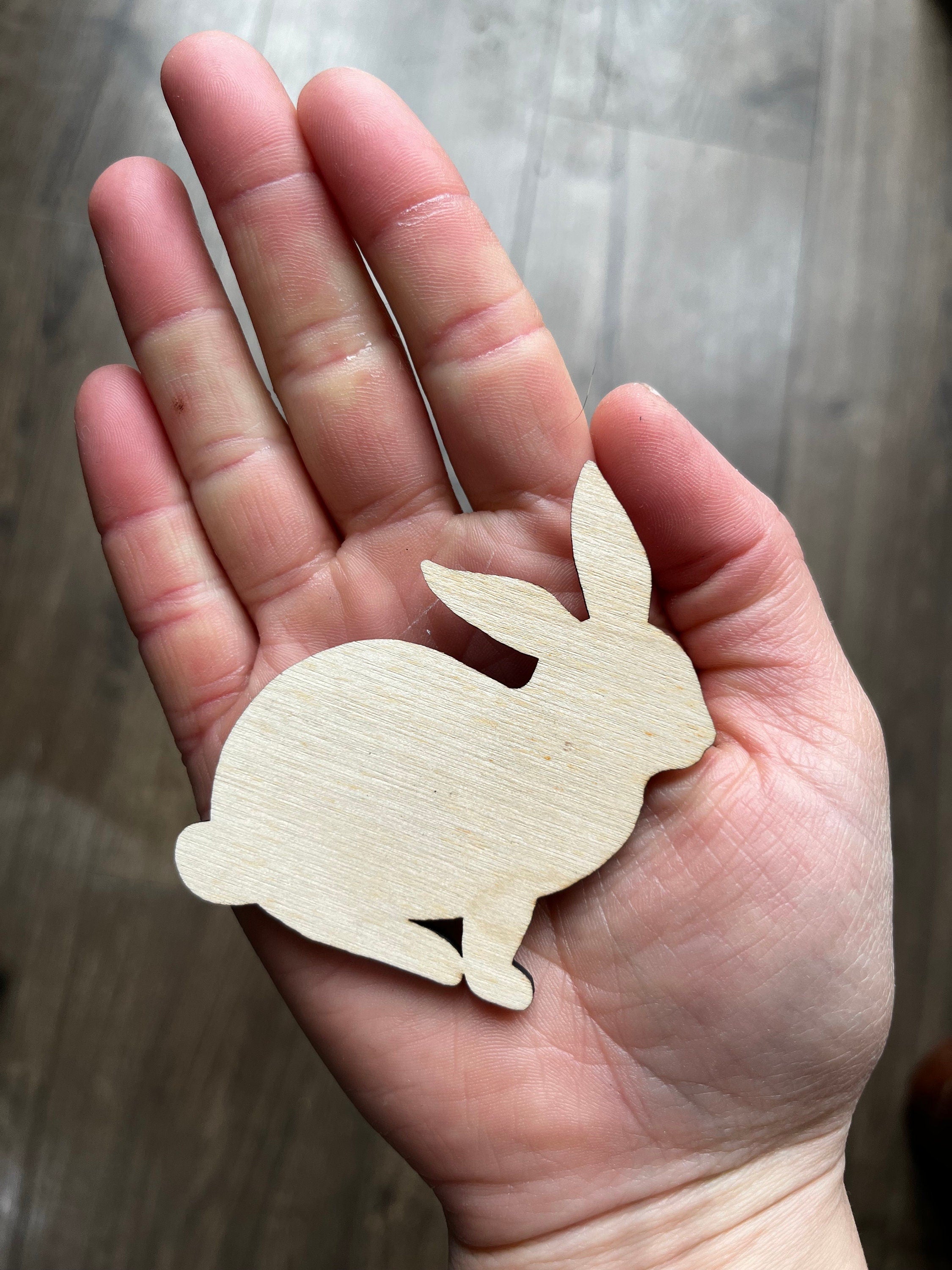 Personalised Wooden Rabbit Magnet: Bunny Memorial Gift