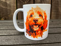 Dog Lover Gift Idea , Cockapoo Dog WaterColour Design Mug With Gift Box - gifts for dog owners - owner - for her / him / woman / girl