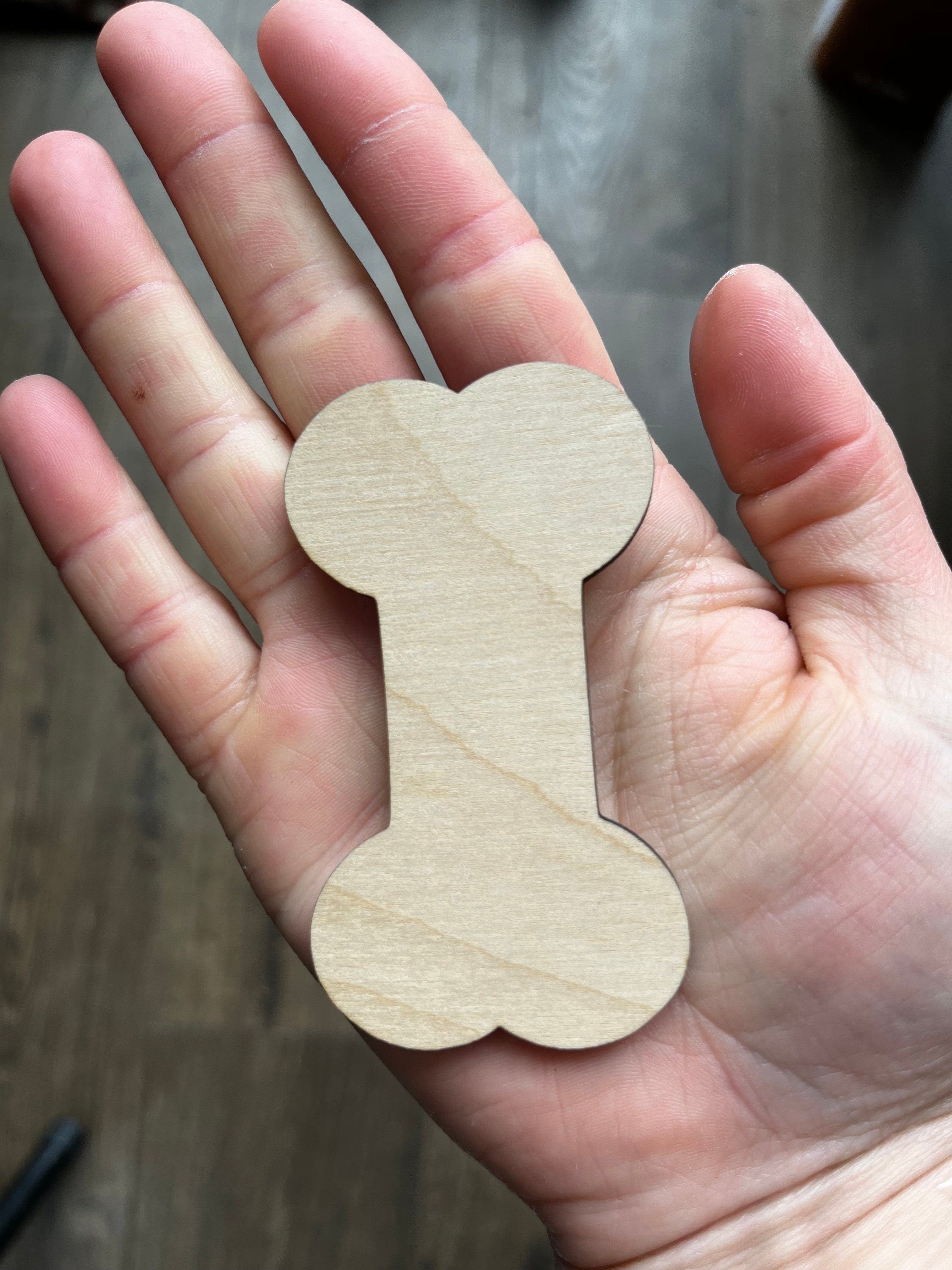 Personalised Wooden Bone Fridge Magnet - Dog Memorial Gift