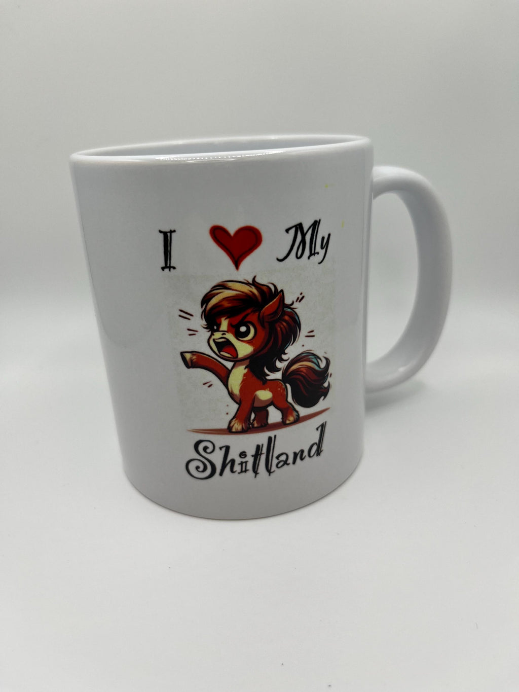 I Love My Sh*tland Humorous Horse Mug With Gift Box , Horse Lover Gift Idea , horse humour , equestrian joke gifts for her / him