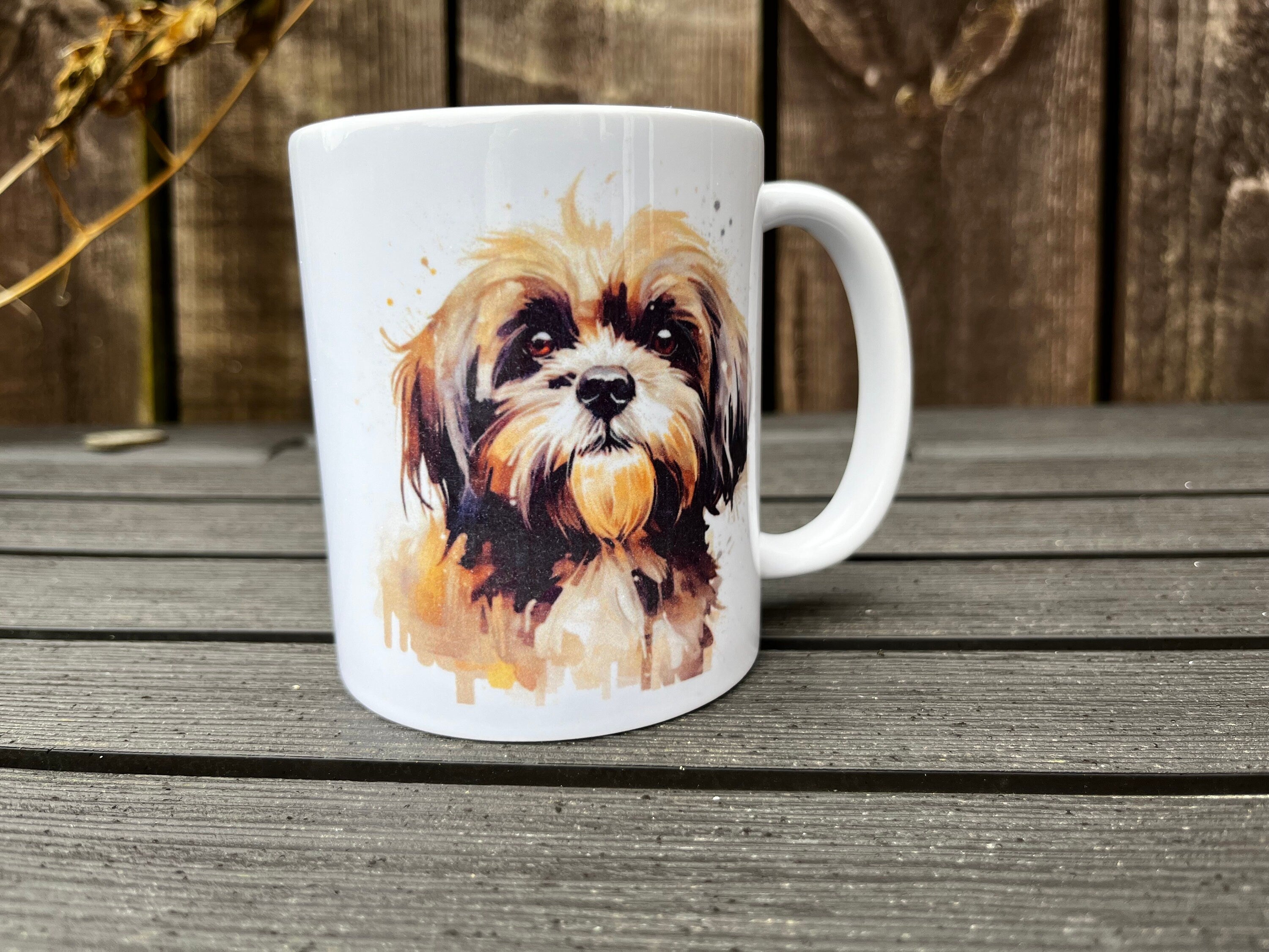 Shih Tzu Water Colour Design Mug With Gift Box