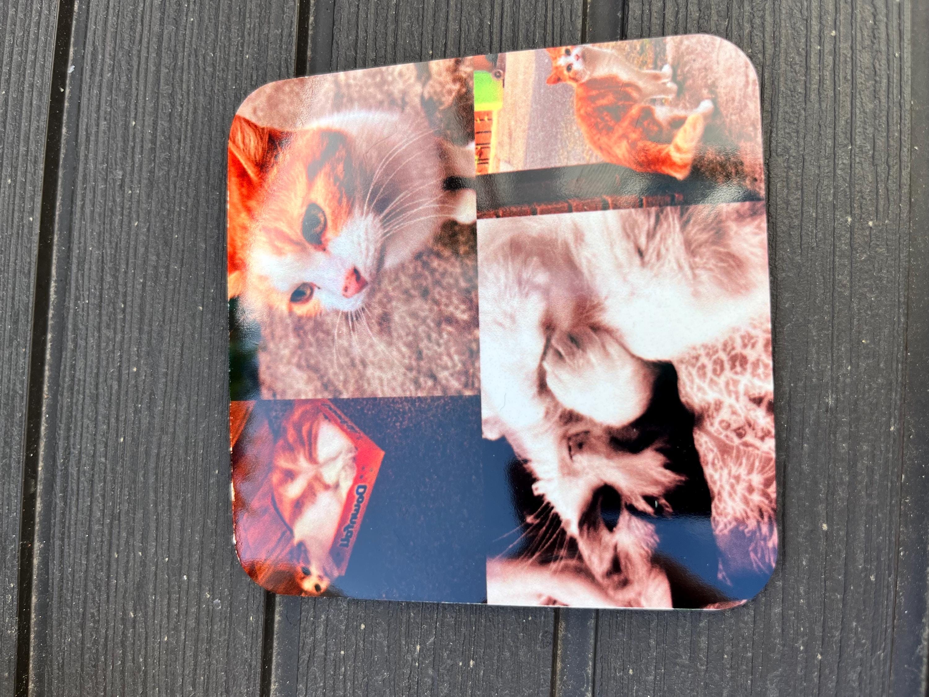 Personalised Cat Photo Mug, Custom Pet Photo Collage Mug, Cat Lover Gift UK, Pet Memorial Mug, Cat Mum Gift, Custom Photo Coffee Mug