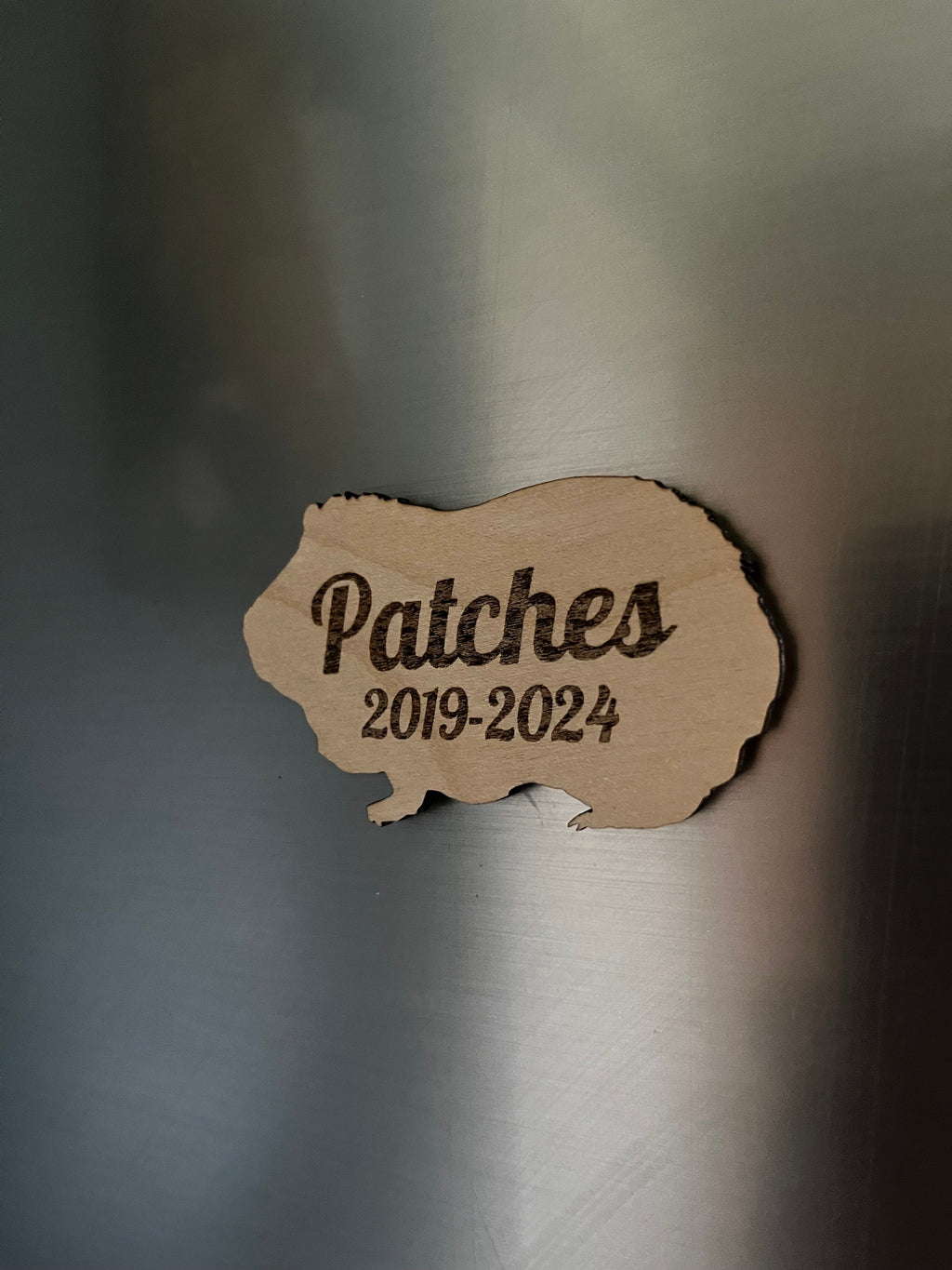 Personalised Guinea Pig Magnet – Custom Engraved Name Fridge Magnet – Cute Pet Lover Gift