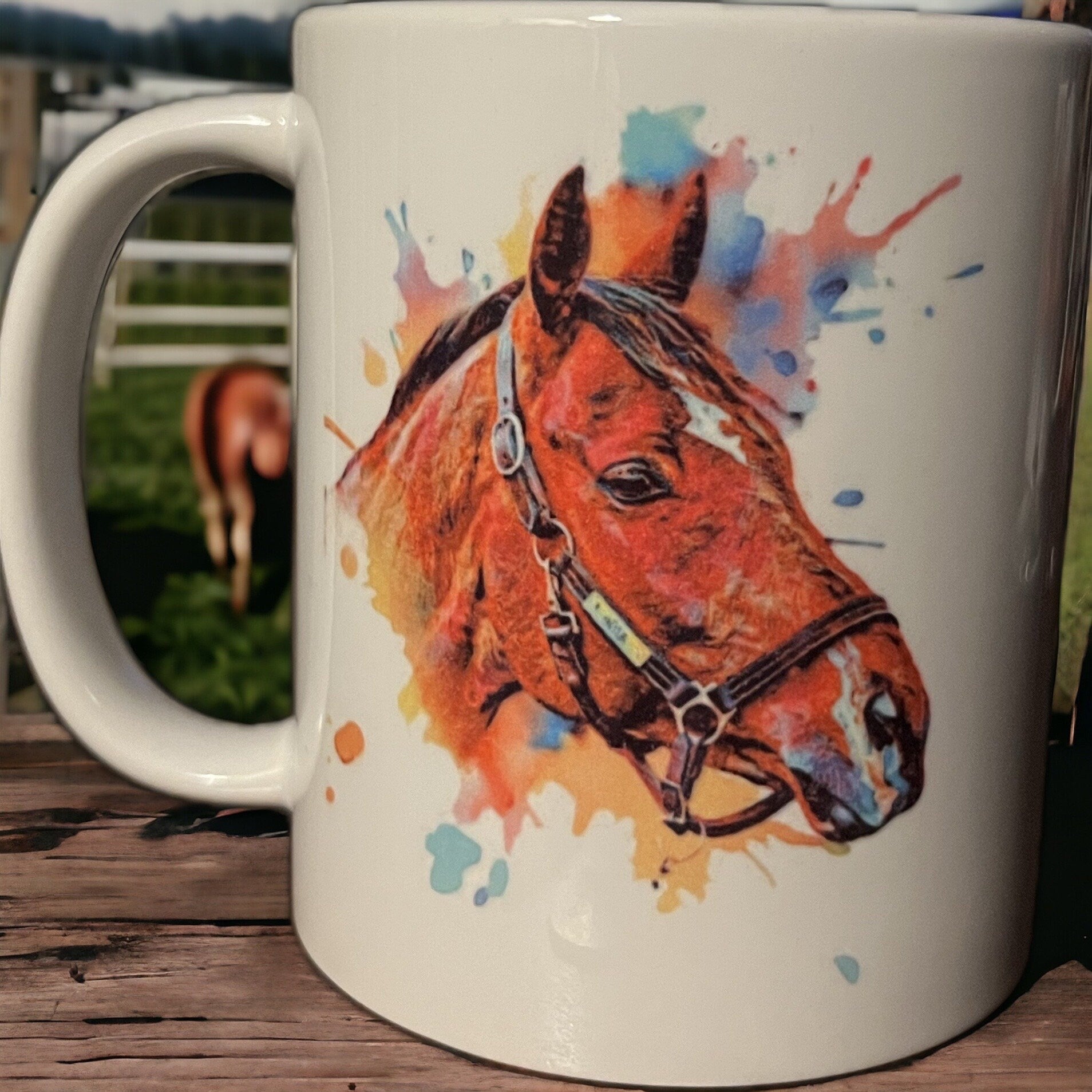 Personalised Pet Photo Mug: Custom Dog, Cat, Horse Gift