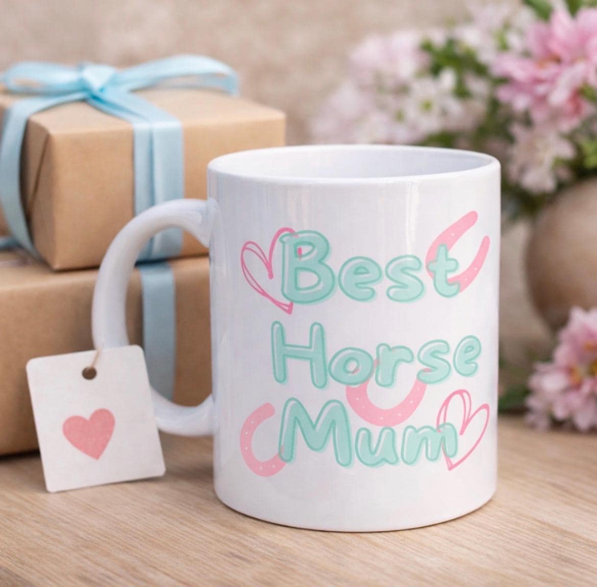 Best Horse Mum Mug Gift | Equestrian Mug | Horse Lover Gift for Her | Pony Mum Cup | Riding Gift | Stable Yard Tea Coffee Mug | Birthday Chr