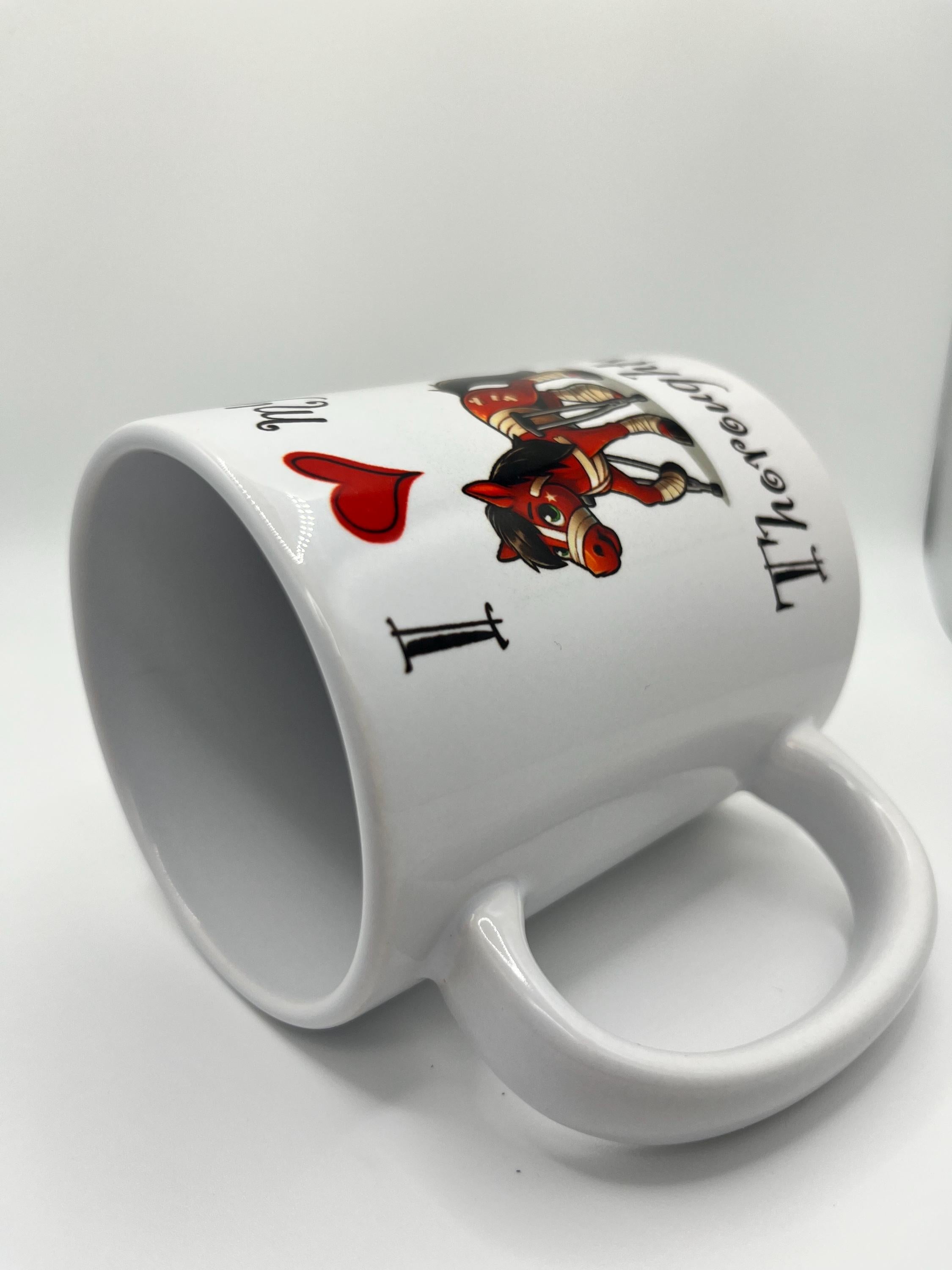 Humorous Horse Mug: "I Love My Thoroughtw*t" Equestrian Gift